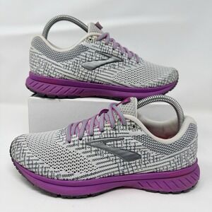 Brooks Revel 3 Womens Running Shoes Size 8 Gray Purple 1203021B034 Athletic